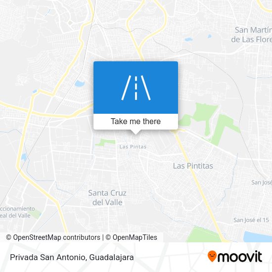 Privada San Antonio map