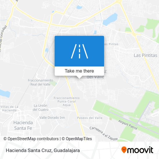 Hacienda Santa Cruz map