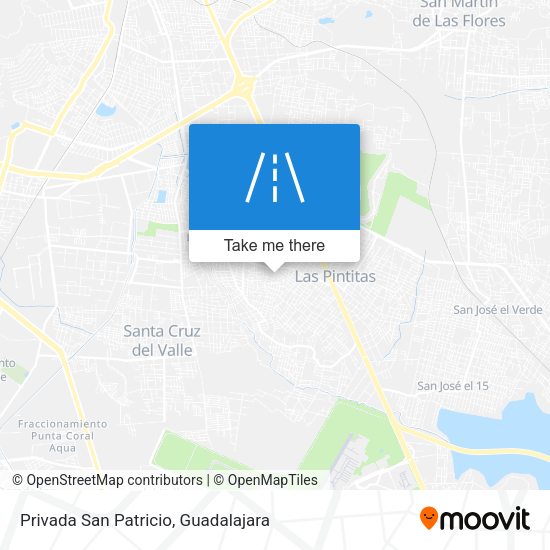 Privada San Patricio map