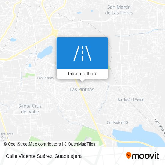 Mapa de Calle Vicente Suárez