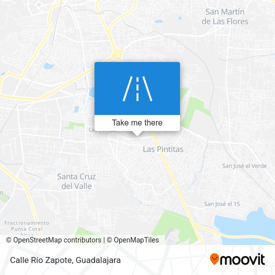 Calle Río Zapote map