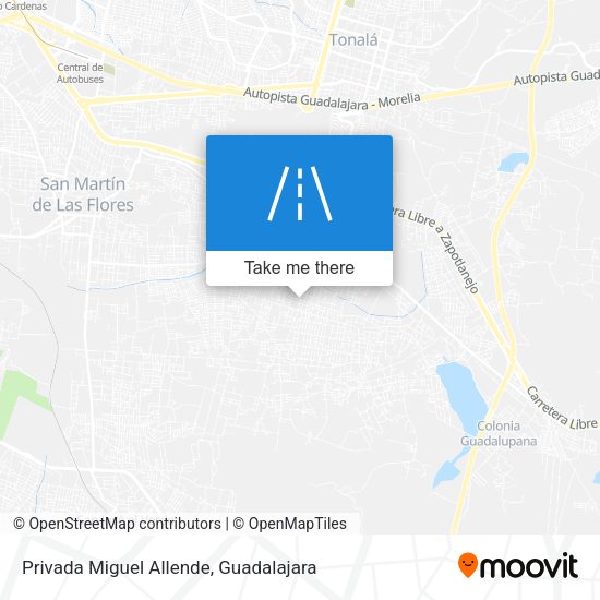 Privada Miguel Allende map