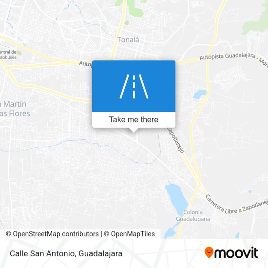 Calle San Antonio map