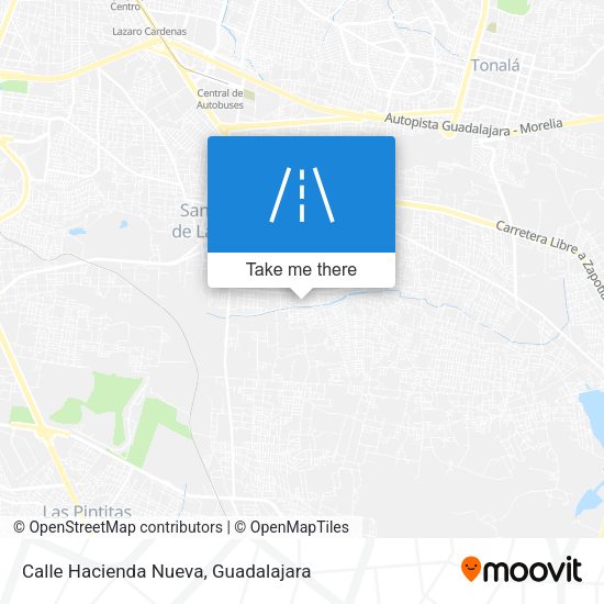 Mapa de Calle Hacienda Nueva