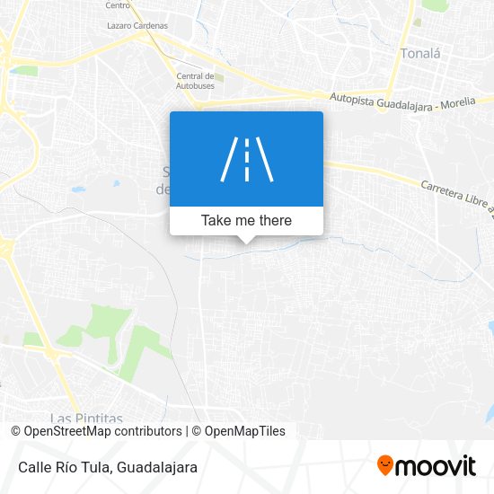 Calle Río Tula map
