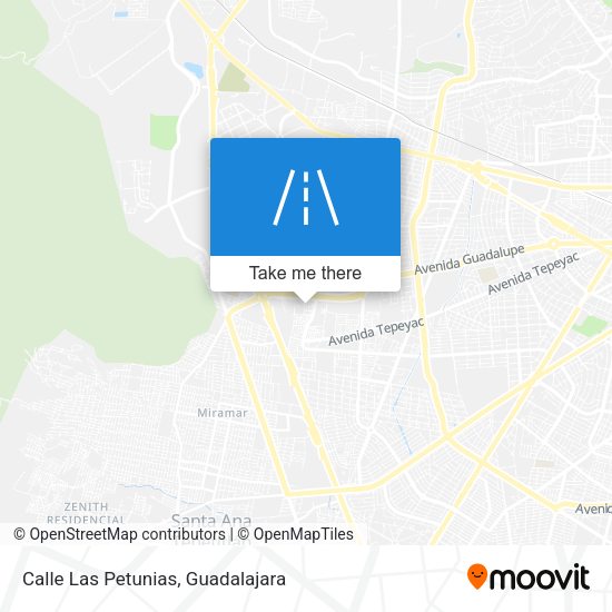 Calle Las Petunias map