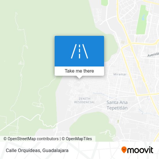 Calle Orquídeas map