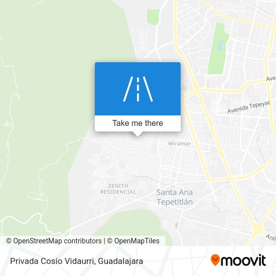 Mapa de Privada Cosío Vidaurri