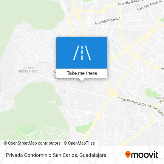Mapa de Privada Condominio San Carlos