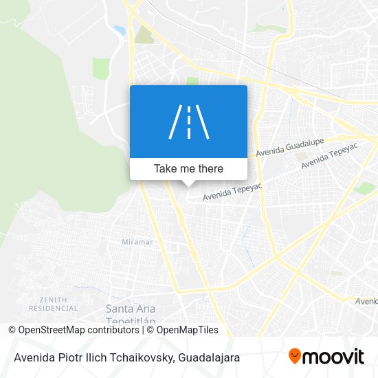 Avenida Piotr Ilich Tchaikovsky map
