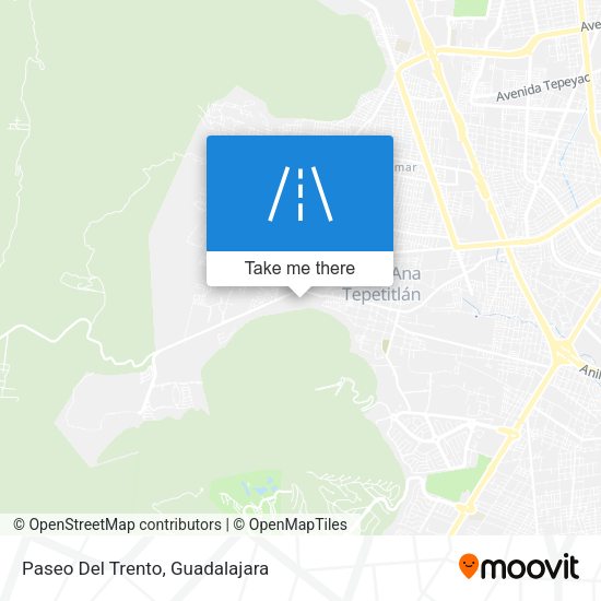 Mapa de Paseo Del Trento