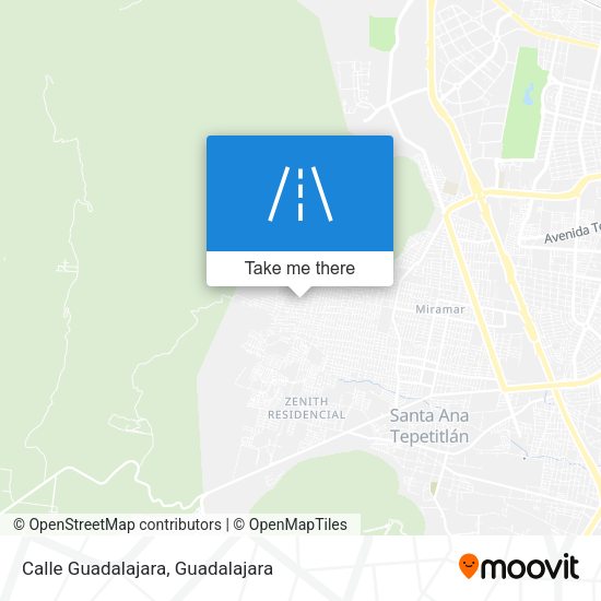 Mapa de Calle Guadalajara
