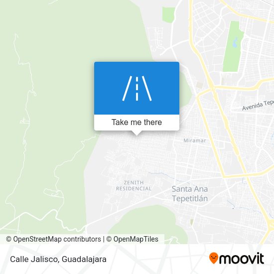 Mapa de Calle Jalisco