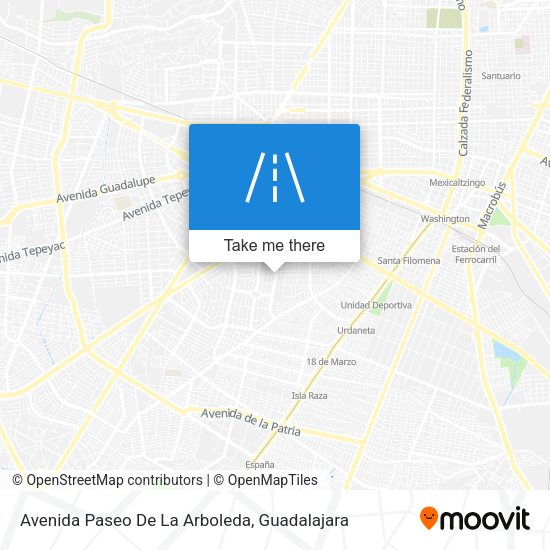 Mapa de Avenida Paseo De La Arboleda