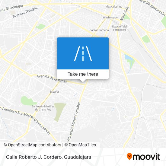 Calle Roberto J. Cordero map