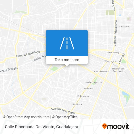 Calle Rinconada Del Viento map