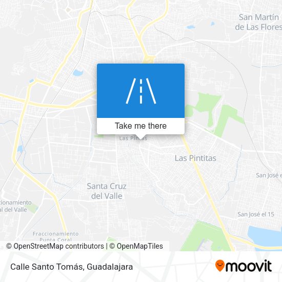 Calle Santo Tomás map