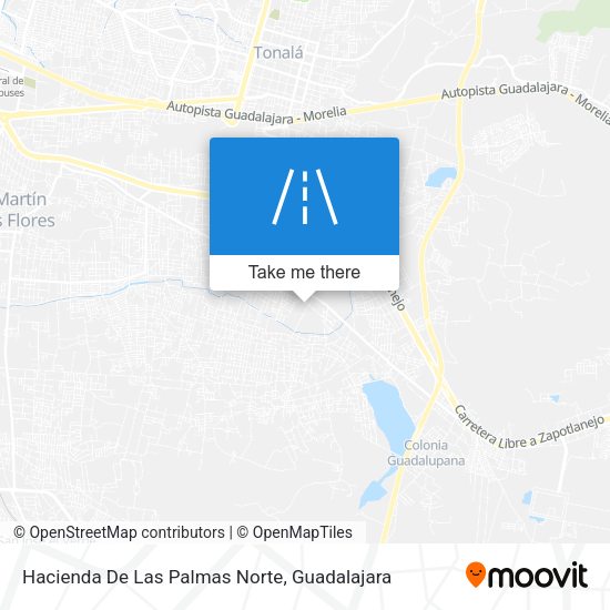 Hacienda De Las Palmas Norte map