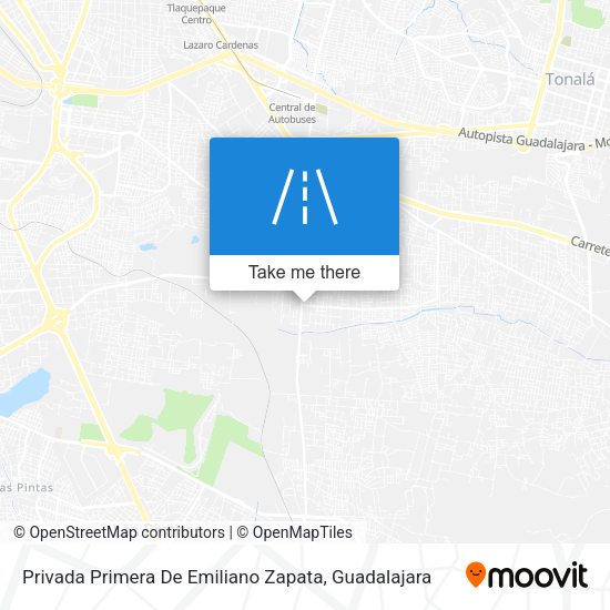 Mapa de Privada Primera De Emiliano Zapata