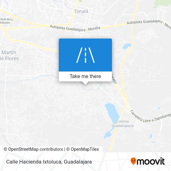 Mapa de Calle Hacienda Ixtoluca