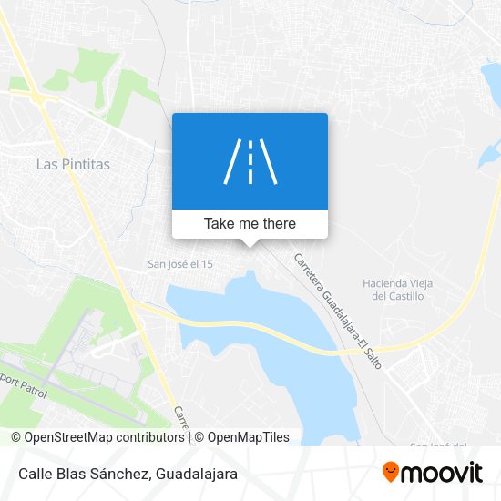 Mapa de Calle Blas Sánchez