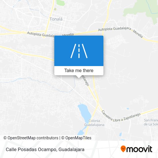 Calle Posadas Ocampo map