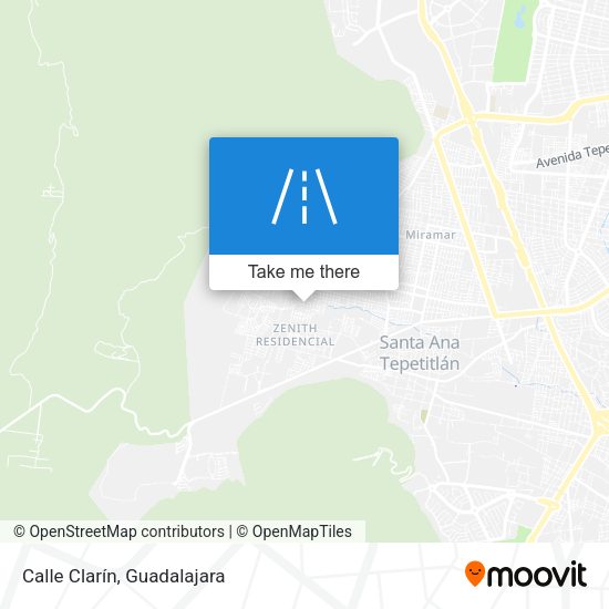 Calle Clarín map