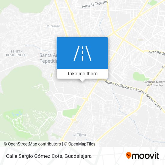 Mapa de Calle Sergio Gómez Cota