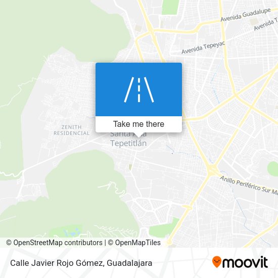 Calle Javier Rojo Gómez map