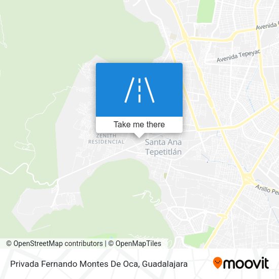 Privada Fernando Montes De Oca map