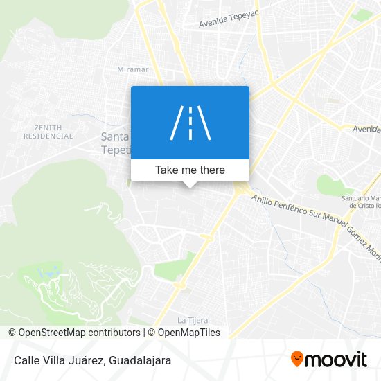 Calle Villa Juárez map