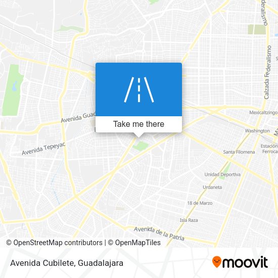 Mapa de Avenida Cubilete
