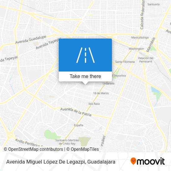 Mapa de Avenida Miguel López De Legazpi
