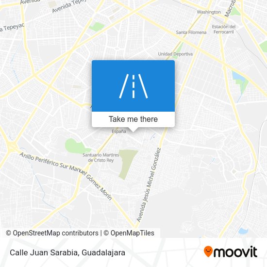 Calle Juan Sarabia map