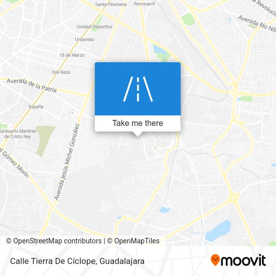 Calle Tierra De Cíclope map
