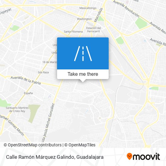 Mapa de Calle Ramón Márquez Galindo