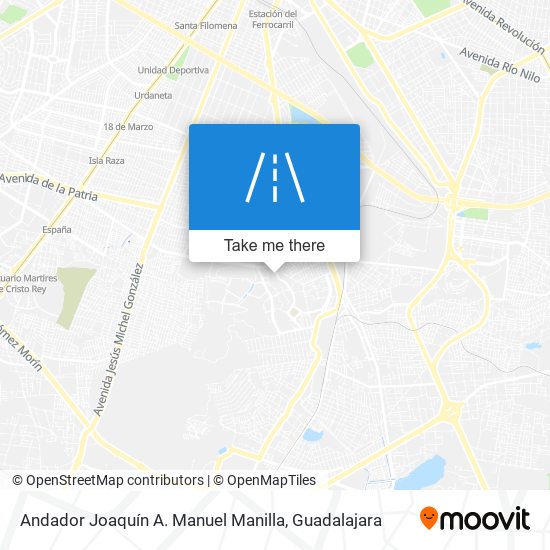 Andador Joaquín A. Manuel Manilla map