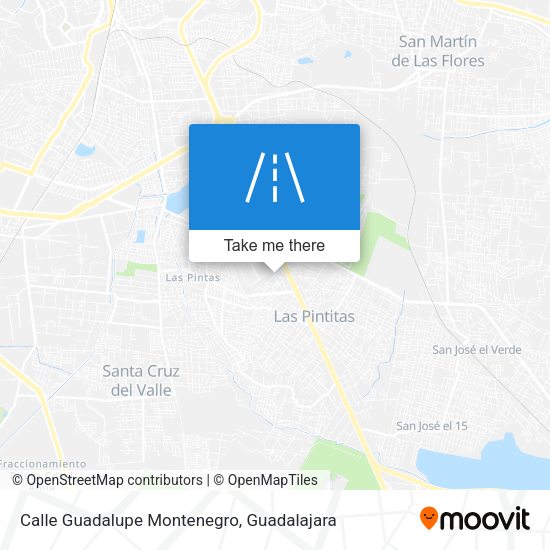 Mapa de Calle Guadalupe Montenegro