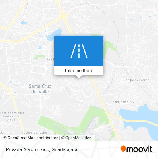 Privada Aeroméxico map