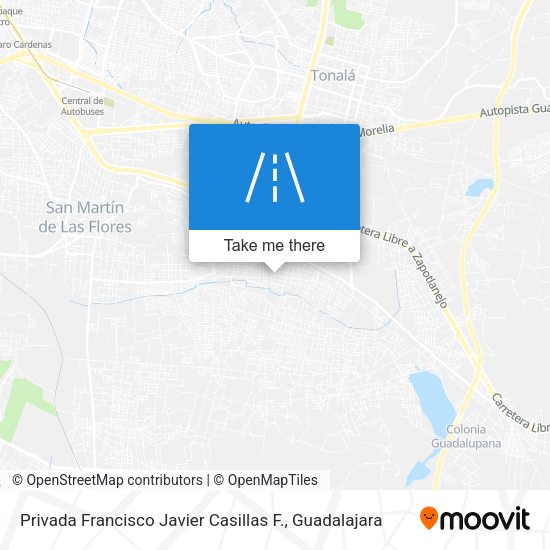 Mapa de Privada Francisco Javier Casillas F.