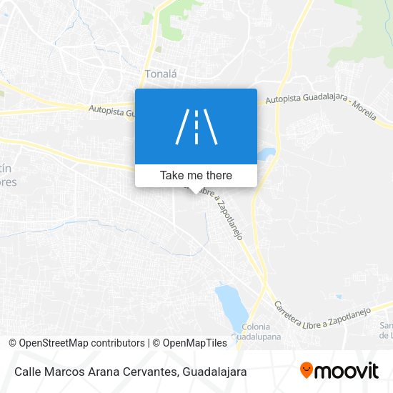 Mapa de Calle Marcos Arana Cervantes