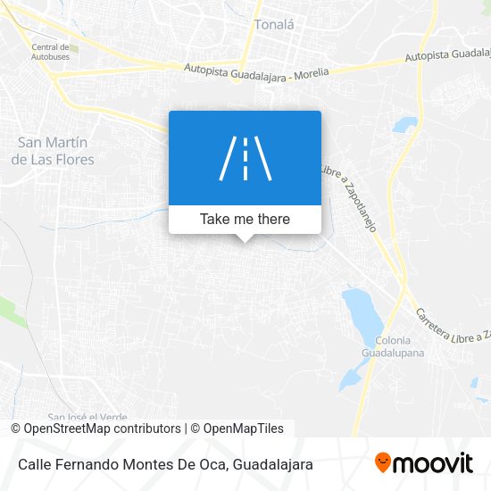 Mapa de Calle Fernando Montes De Oca