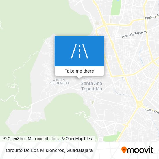 Mapa de Circuito De Los Misioneros