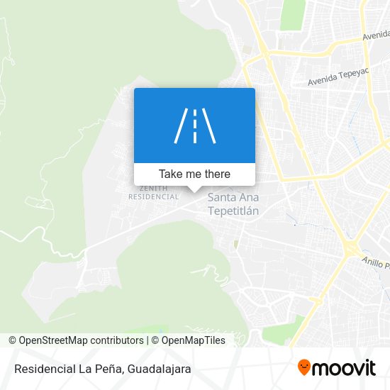 Residencial La Peña map