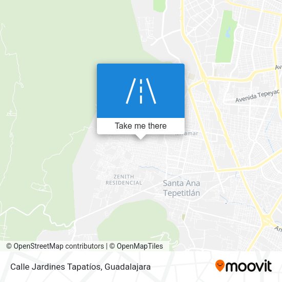 Calle Jardines Tapatíos map