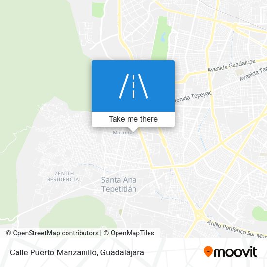 Mapa de Calle Puerto Manzanillo