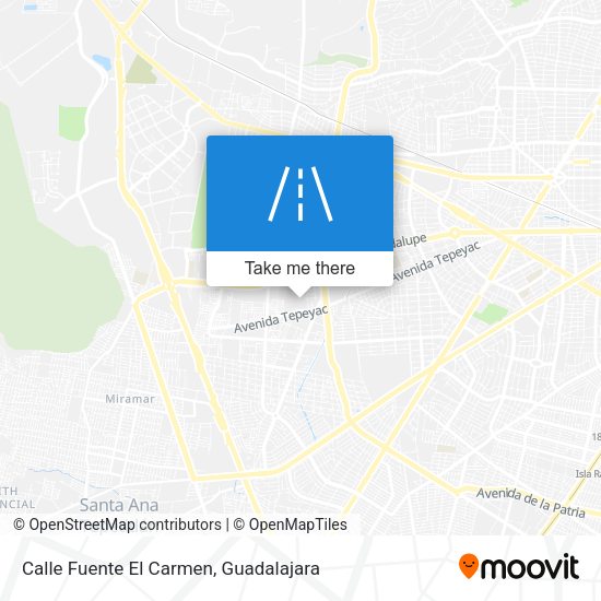 Mapa de Calle Fuente El Carmen