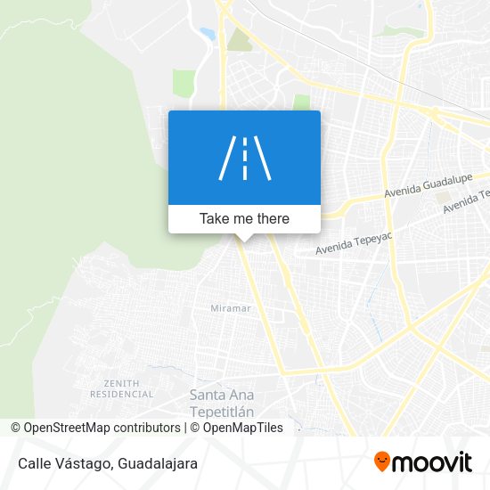 Calle Vástago map