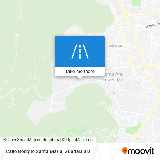 Mapa de Calle Bosque Santa María