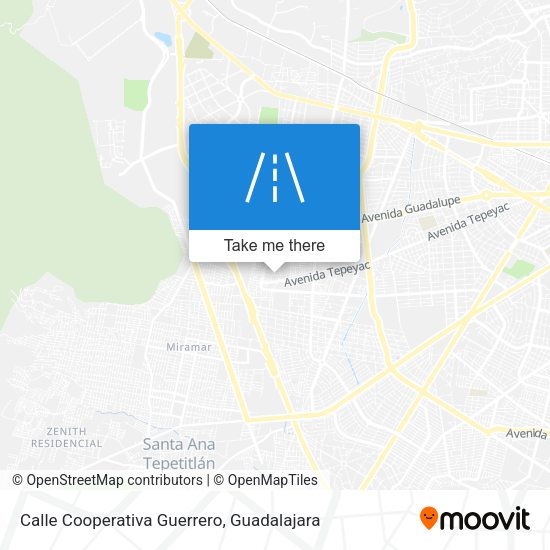 Calle Cooperativa Guerrero map